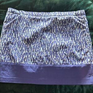 Michael Kors Abstract Blue Mini Skirt golf skirt no shorts